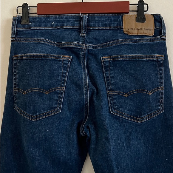 American Eagle Outfitters women Deep Indigo Slim Straight Jeans - Picture 10 of 12